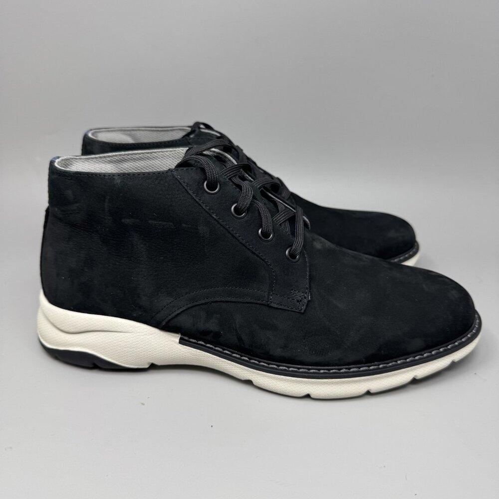 Florsheim Shoes Mens Size 8 Medium Black Leather Comfortech Chukka Casual Boots